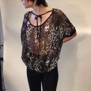 Sheer Leopard Top